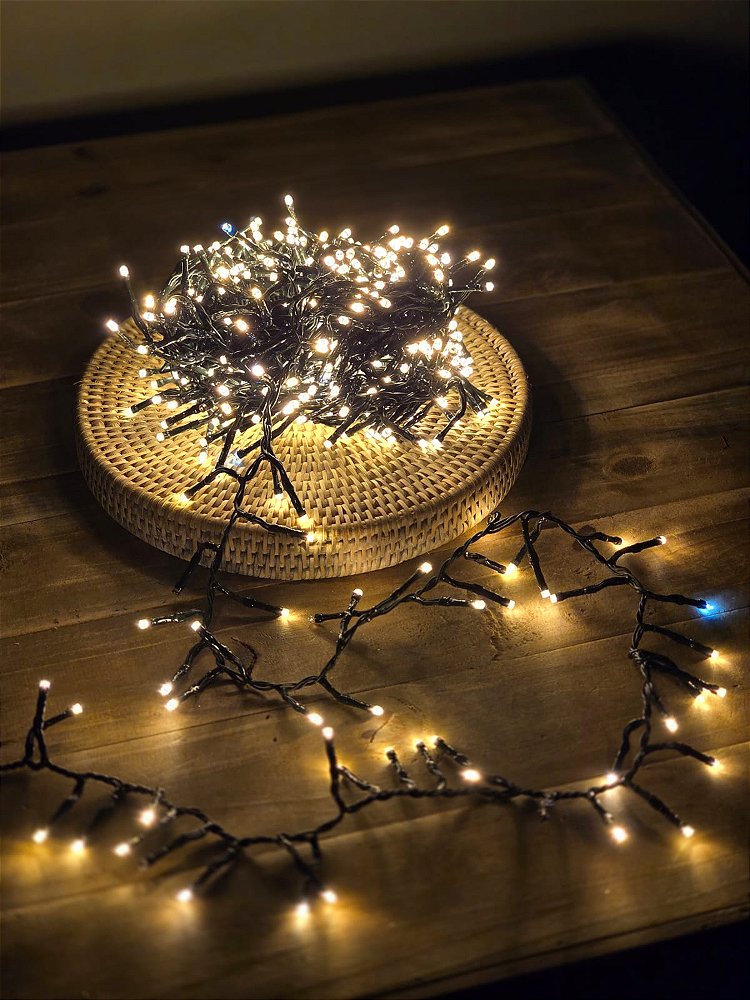 PISCA FESTÃO 500 LEDS WARM COM STROBO BRANCO FRIO 10 METROS BIVOLT USO INTERNO E EXTERNO